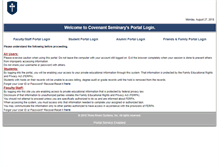 Tablet Screenshot of portal.covenantseminary.edu